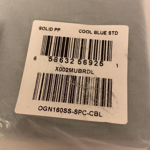 Standard pillowcase pair 20“ x 30“ in cool blue - Picture 3 of 5